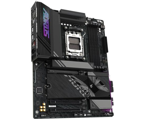 GIGABYTE X870E A ELITE WIFI7 Motherboard - Supports AMD Ryzen 9000 CPUs, 16+2+2 Phases Digital VRM, up to 8000Hz DDR5 (OC), 4xPCIe 5.0 + 4xM.2, Wi-Fi 7, 2.5GbE LAN, USB 3.2 Gen 2x2