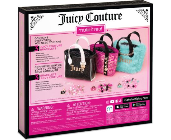 MAKE IT REAL Juicy Couture 3 rokassomiņu un rokassprādžu lielais komplekts