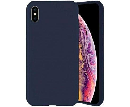 Силиконовый чехол Fusion Elegance Fibre для Xiaomi Redmi 12c | Redmi 11a темно-синий