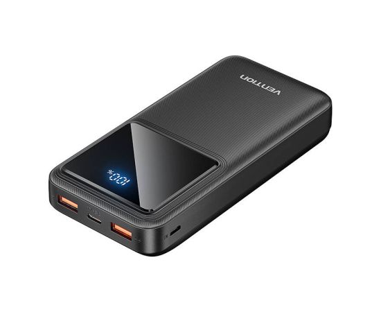 Powerbank, Vention, FHLB0, 20000mAh, Micro-USB, USB-C, 2xUSB-A, 22.5W (black) Powerbank, Vention, FHLB0, 20000mAh, Micro-USB, USB-C, 2xUSB-A, 22.5W (black)