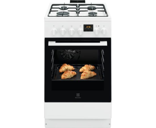 Electrolux LKK540232W Gāzes plīts 500.sērijas 50cm Balta