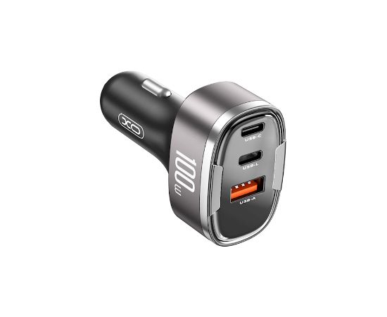 XO CC61 Auto lādētājs 100W USB /  USB-C / Lightning
