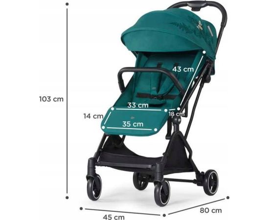 Прогулочная коляска KinderKraft  SPACEROWY INDY NATURE VIBES GREEN