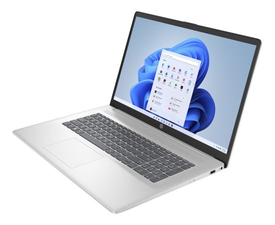 HP 17-cn3134nw i7-1355U 17,3"FHD AG IPS 250 nits 16GB DDR4 SSD512 IrisXe Cam Win11 2Y Natural Silver Portatīvie datori