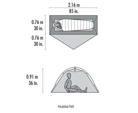 Hubba NX Tent - Gray Telts