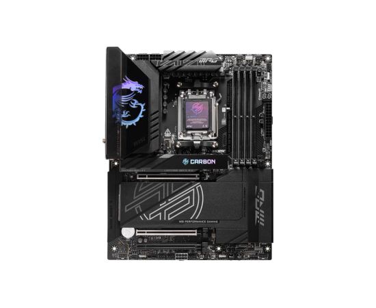 Mainboard MSI AMD X870E SAM5 ATX Memory DDR5 Memory slots 4 3xPCI-Express 16x 1xPCI-Express 4.0 4x	 1xPCI-Express 5.0 4x 1xPCI-Express 5.0 16x 4xM.2 4xUSB 2.0 4xUSB 3.2 3xUSB-C 1xOptical S/PDIF 2xRJ45 2xAudio port MPGX870ECARBONWIFI Материнские платы