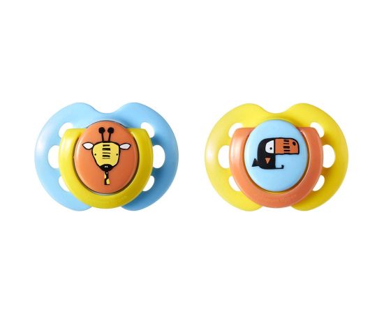 Tommee Tippee silikona māneklis 2vnt 0-6m Fun 43335799