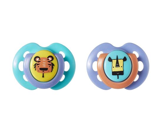 Tommee Tippee silikona māneklis 2vnt 0-6m Fun 43335799