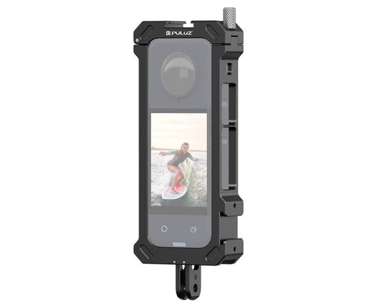 Metal protective cage PULUZ with tripod adapter for Insta360 X4 Sporta kameru aksesuāri