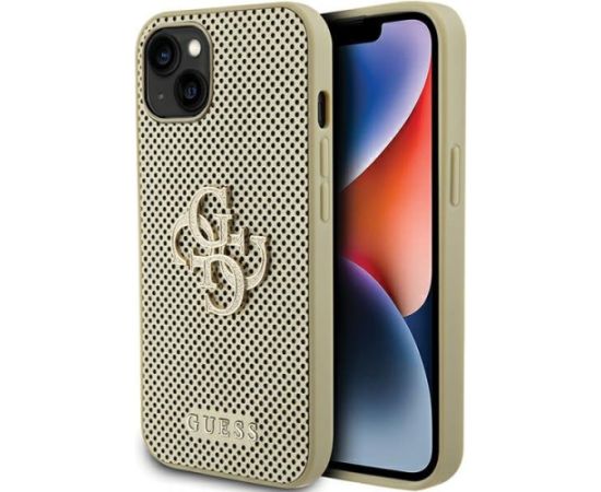 Guess Perforated 4G Glitter Back Case Защитный Чехол для Apple iPhone 15