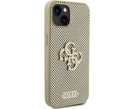 Guess Perforated 4G Glitter Back Case Защитный Чехол для Apple iPhone 15