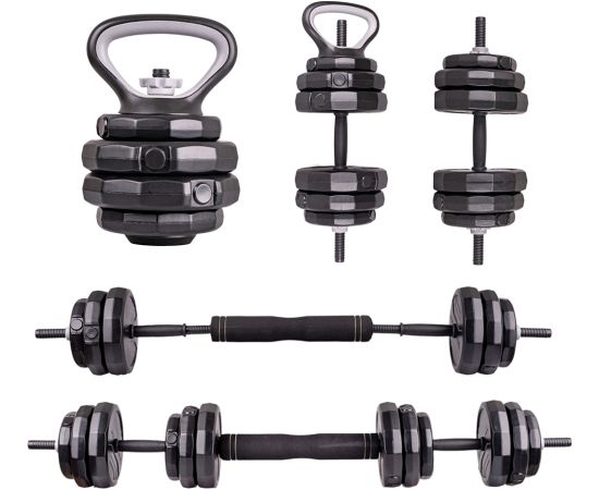 Cementa hanteļu komplekts inSPORTline ON-X 6-in-1 40 kg
