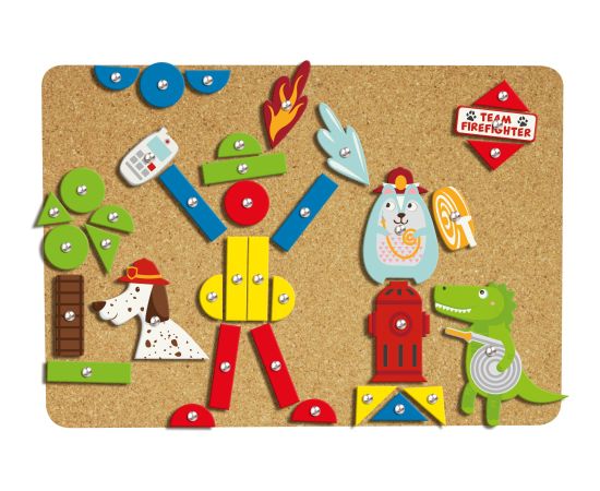 Lena ИГРА С МОЛОТКОМ И ДОСКОЙ , ПОЖАРНЫЕ 3+ L65836
