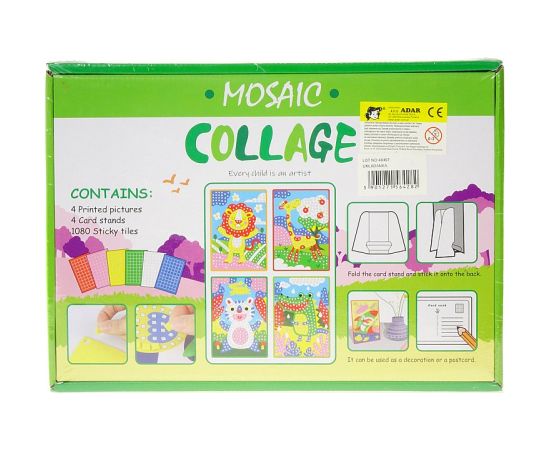 Adar Radošā putu mozaīka 1080 det, 4 kartiņas + 4 paliktņi 564282