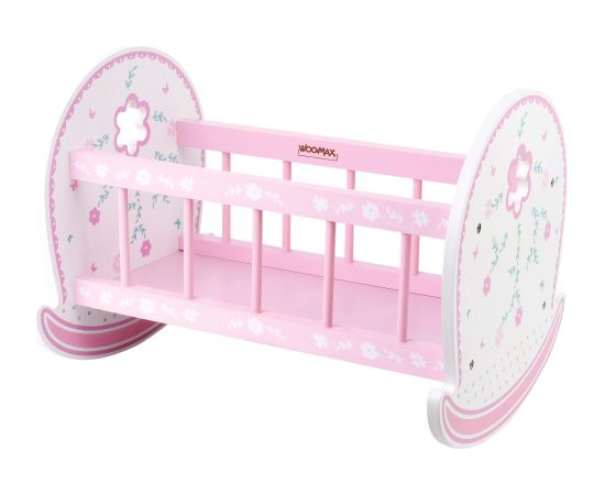 Polesie Dabīgā koka šūpošanas gultiņa lellēm no 30 līdz 40 cm 3+ CB46474