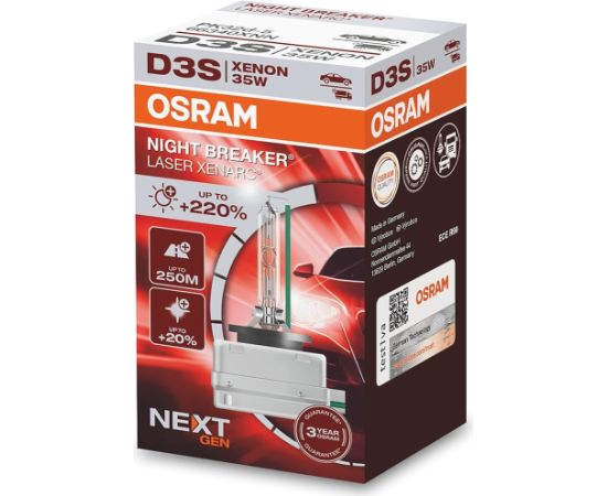 Osram D3S Night Breaker 35W 12V Laser +220% NEXT GEN Autospuldzes