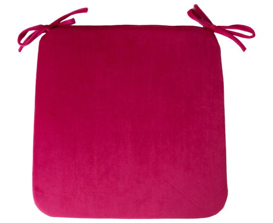 Krēsla pārseg VELVET 39x39x2,5cm, tumši rozā