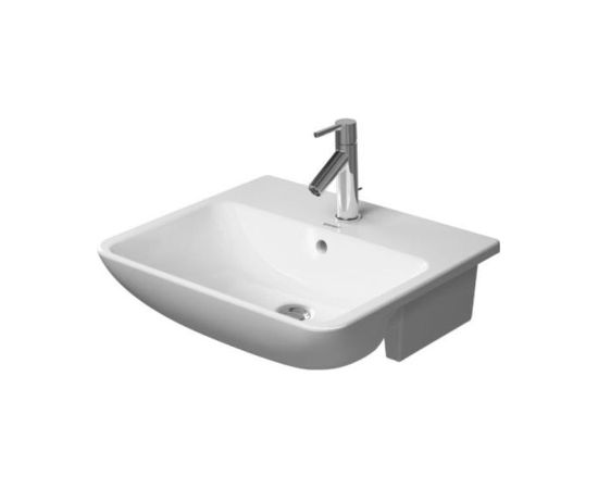 Duravit izlietne ME by Starck, 550x455 mm, daļēji virsmā, balta WG Vannas istabas izlietnes