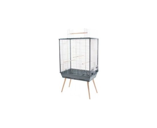 Клетка для птиц ZOLUX Neo JILI H80, 81x48x132cm, цвет серый
