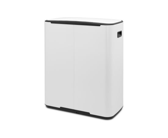 BRABANTIA BO atkritumu tvertne ar pedāli 2x30L balta Papīra - atkritumu grozi