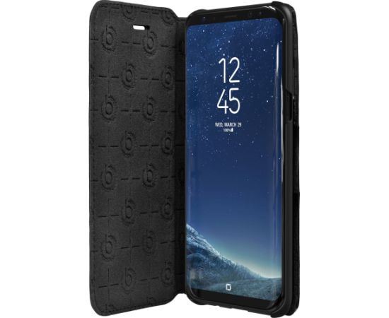 Bugatti Parigi Кожанный Чехол - Кошелек для Samsung G955 Galaxy S8 Plus Черный (OEM)