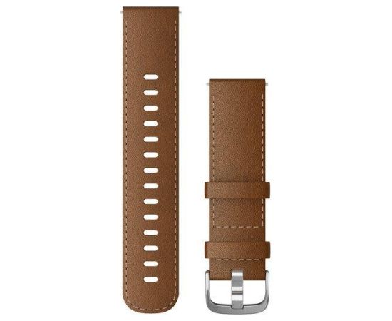 Garmin Быстросъемный ремешок, 22 мм, Коричневая итальянская кожа с серебряной застежкой
