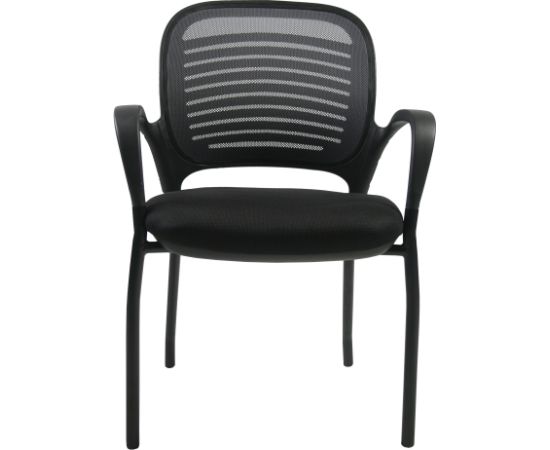 Klienta krēsls TORINO 59xD59xH84cm, pelēks/melns