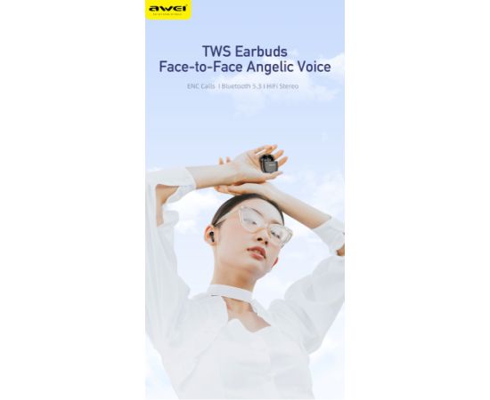 Wireless headphones Awei T68 white