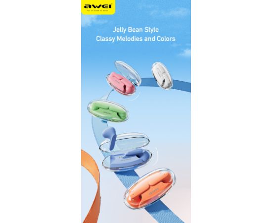 Wireless headphones Awei T68 black