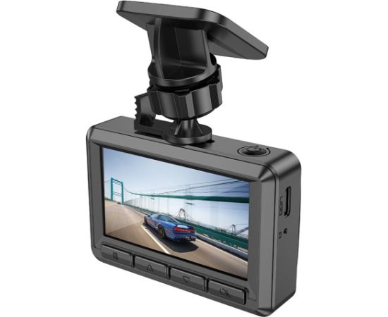 Автомобильный видеорегистратор Hoco DV3 Dual Channel Driving Recorder With Display