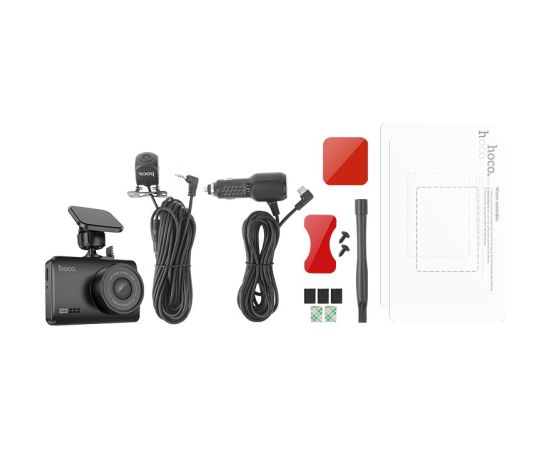 Автомобильный видеорегистратор Hoco DV3 Dual Channel Driving Recorder With Display