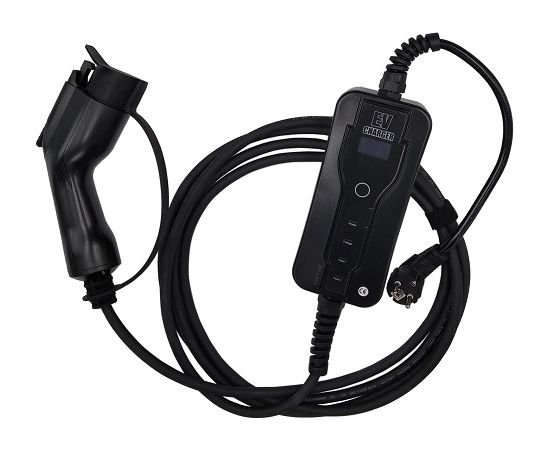 Hismart Portable EV Charger Type 1 - Schuko (220V), 16A, 3.6kW, 1-phase, 5m