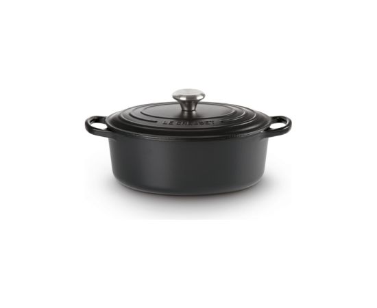 Le Creuset Чугунная кастрюля овальная 27см / 4,1л матовая черная