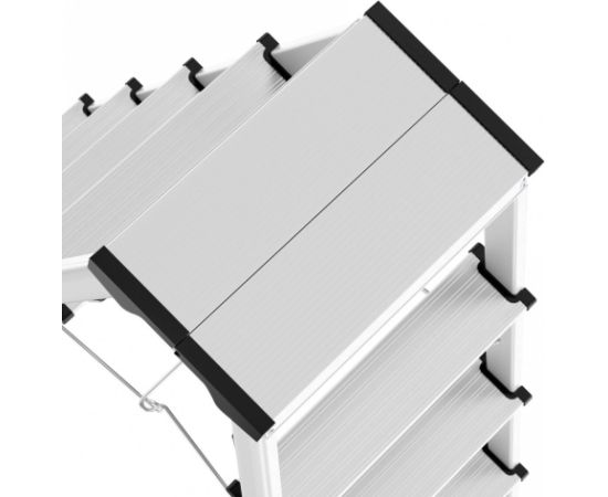 Hailo Kāpnes divpusējās D60 StandardLine / alumīnija / 2x7 pakāpieni