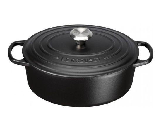 Le Creuset Čuguna katls ovāls 31cm / 6,3L matēts melns
