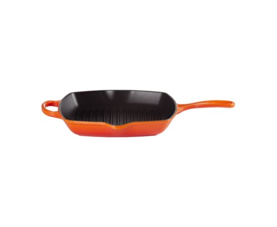 Le Creuset Čuguna grillpanna kvadrātveida 26x26cm oranža