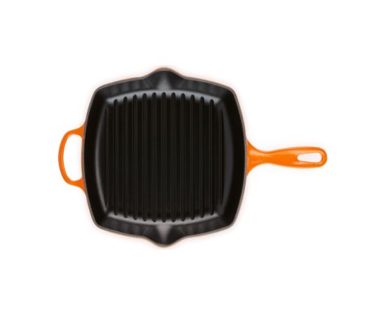 Le Creuset Čuguna grillpanna kvadrātveida 26x26cm oranža