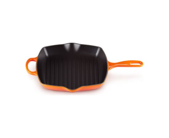 Le Creuset Čuguna grillpanna kvadrātveida 26x26cm oranža