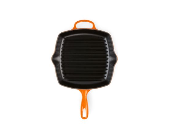 Le Creuset Čuguna grillpanna kvadrātveida 26x26cm oranža