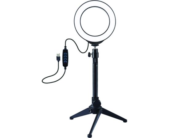 Puluz LED Ring Lamp 12cm With Desktop Tripod Mount Up to 24.5cm, USB