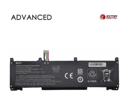 Extradigital Notebook Battery HP RH03XL, 3550mAh, Extra Digital Advanced