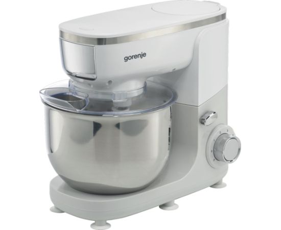 Food processor GORENJE MMC1005W Planetary robot 1000 W, 4.8 L White, Grey Virtuves kombaini