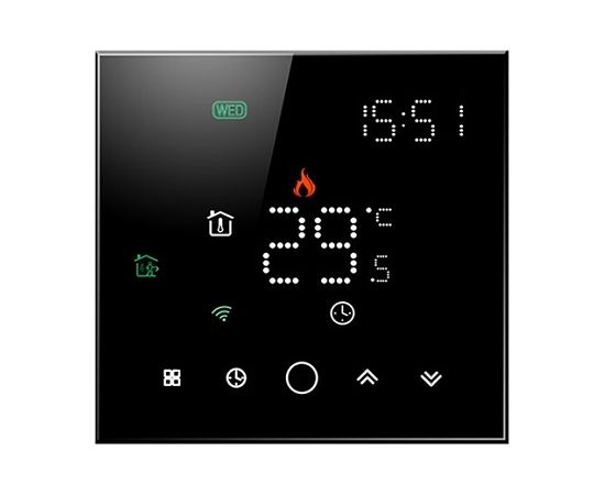 Hismart TUYA Программируемый термостат WiFi, черный