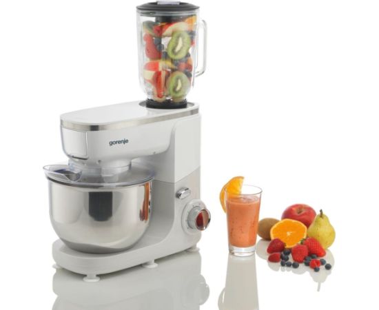 Food processor GORENJE MMC1005W Planetary robot 1000 W, 4.8 L White, Grey Virtuves kombaini