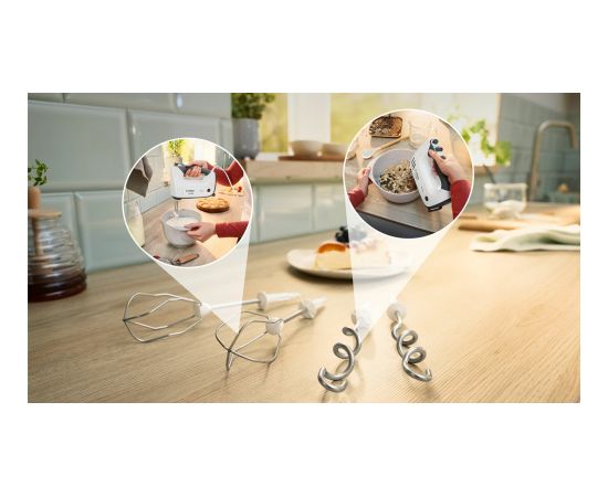 Bosch MFQ37400 mixer Hand mixer 750 W Grey, White Mиксеры