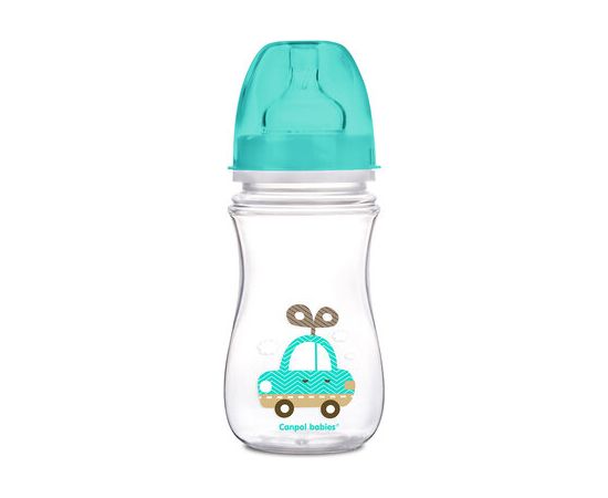 CANPOL BABIES bottle wide neck 240ml EasyStart colorful animals 35/206
