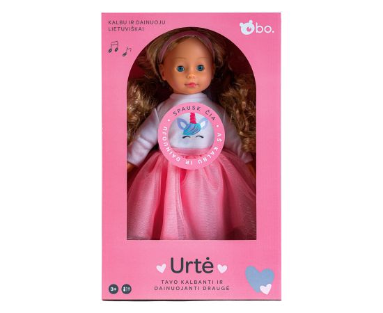 bo. Интерактивная кукла "Urte" (разговаривает на литовском языке), 40 см