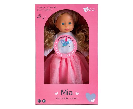 bo. Интерактивная кукла "Mia" (разговаривает на эстонском языке), 40 см