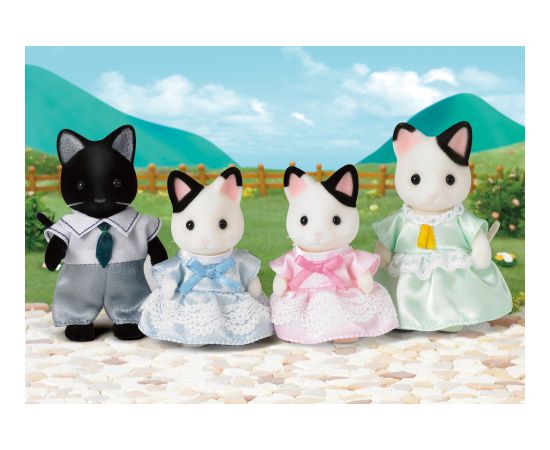 SYLVANIAN FAMILIES Melnbalto kaķu ģimene