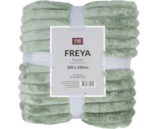 Pleds FREYA XL 200x230cm, gaiši zaļš